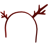 Mini Red Christmas Antler Headband