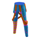 Monster Buddy Pants Blue Orange
