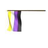 Mouth Pride Flag: Non-Binary