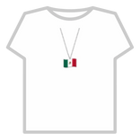 (Necklace) Mexico Flag