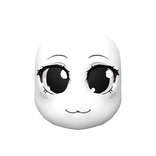 Neko Anime Head (Black Eyes & White Skin) 