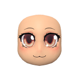 Neko Anime Head (Brown Eyes & Light Skin) 