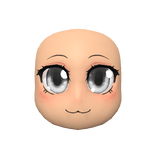 Neko Anime Head (Silver Eyes & Light Skin) 