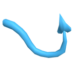 Neon Blue Demon Tail