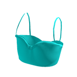 Neon Blue Tankini Crop Top