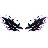 Neon Flame Wings