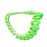 Neon Green Curb Chain