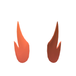 Neon Orange Simple Wings