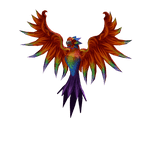 Neon Rainbow Phoenix