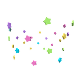 Neon Star Confetti