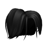 Neutral Black Wolf cut Hairstyle