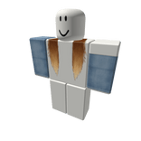 Off-shoulder denim sleeves w brwn ext