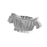 Off-Shoulder White Ruffled Crop Top - White