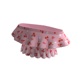 Off The Shoulder Ruffle Crop - Cherry