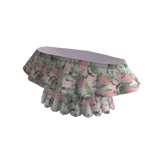 Off The Shoulder Ruffle Crop - White Floral