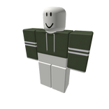 Olive cropped Hoodie