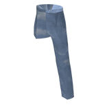 One Legged Cloudy Blue Jeans