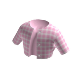 Open Cropped Shirt - Pink