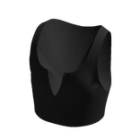 Open Cropped Tank Top - Black