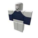 Open shoulder blue striped