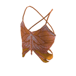 Orange Butterfly Shirt Top