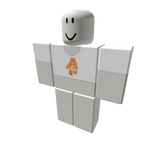 Orange Care Bear Cropped tee