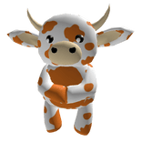 Orange Cow Front Pal