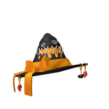 Orange demonic witch hat