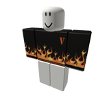 [ 🧡 ] Orange Flame Vlone - Roblox