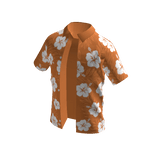 Orange Hawaiian Open Shirt