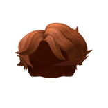 Orange Messy Wavy Hair