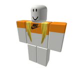 orange nike/crop top with blonde hair