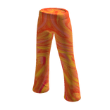 Orange Peach 70s Bellbottoms