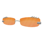 Orange Pierced Trendy Glasses