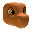 Orange Scalie Dragon Head