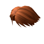 Orange Short Parted Hair