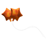 Orange Star Balloons