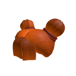 Orange Two Bun Hair