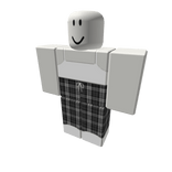 ✰ ORIGINAL ✰ White Top & Grey Plaid Pants w Vans