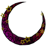 Ornate Moon Background Pink