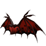 Outspread Demon Wings- Back