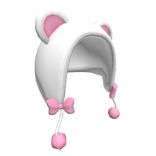 Oversized Bear Hood Pink