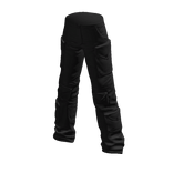 Oversized Black Cargo Pants - Klossette