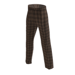 Oversized Brown Flannel Pants