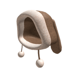 Oversized Bunny Hood (Beige)