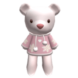 Oversized Christmas Polar Teddy Pink