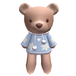 Oversized Christmas Teddy Blue