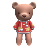 Oversized Christmas Teddy Red