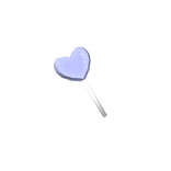Pastel Blue Heart Lollipop