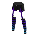 Pastel Goth Shorts Galaxy